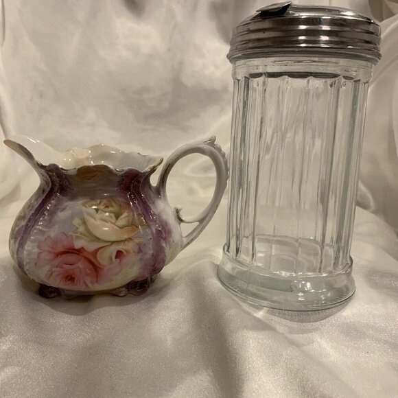 R S Prussia. Small 2.7" High Pitcher or Creamer. Hand Painted. Fired Gold. AL - Picture 2 of 9